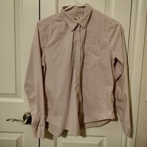 Women's Y2K Academiacore Pink Striped Button Up Shirt